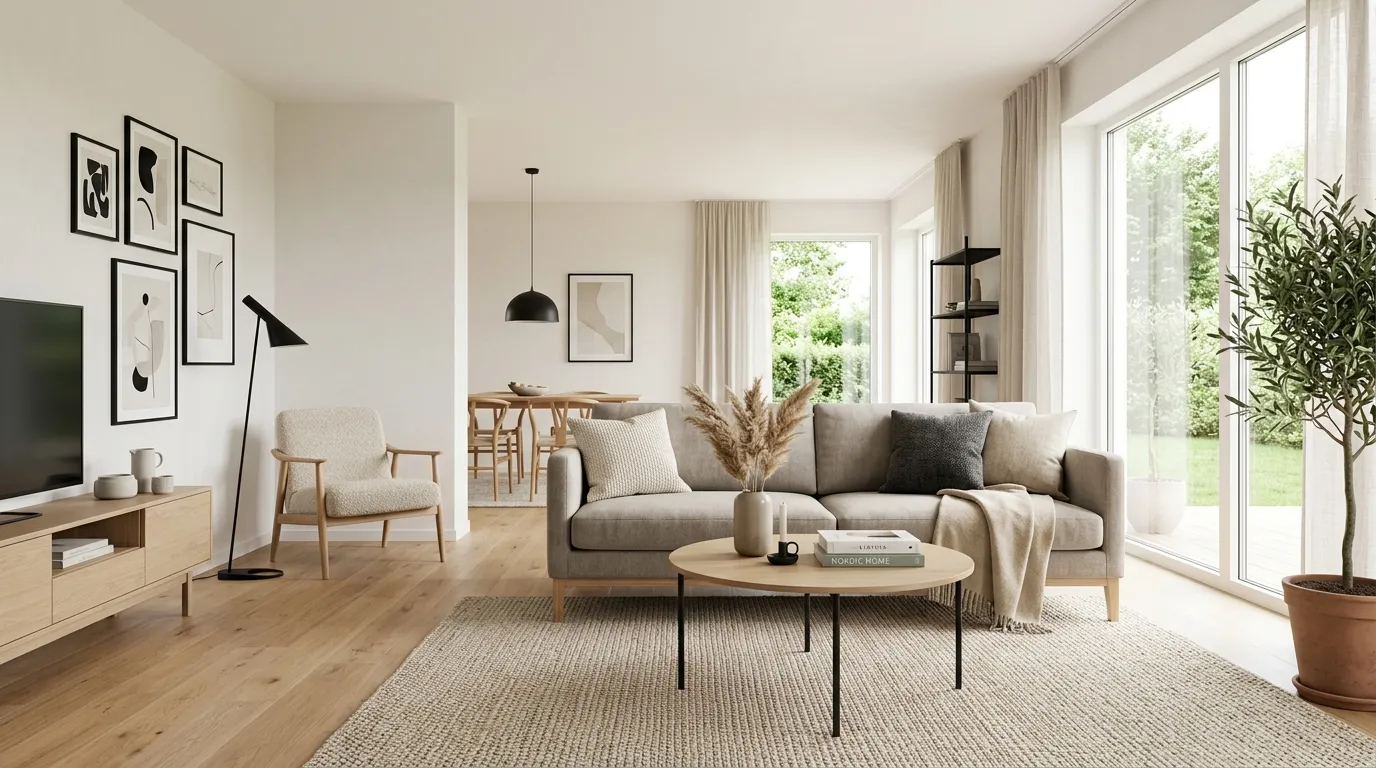 small apartment living room ideas Slim Profile Sofa