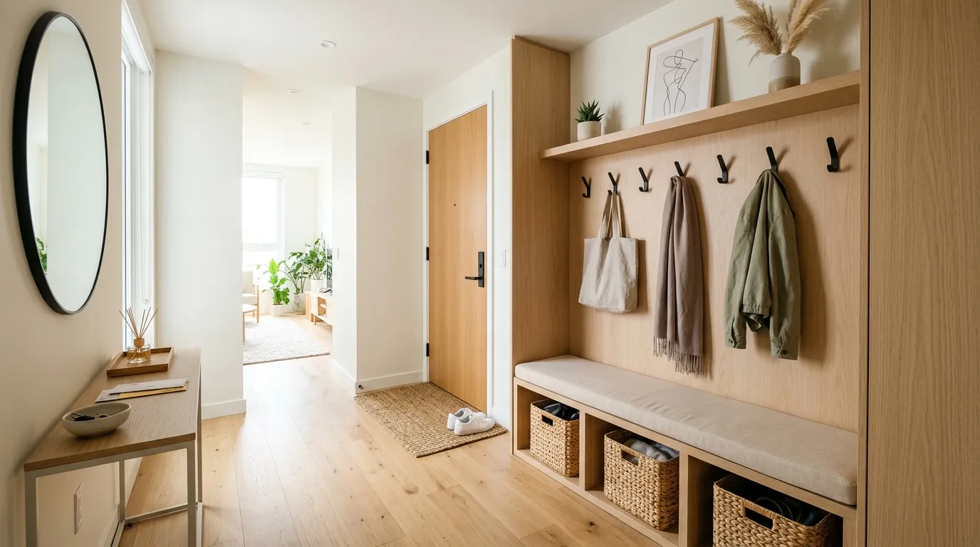 small apartment storage ideas for every room Entryway Storage Bench