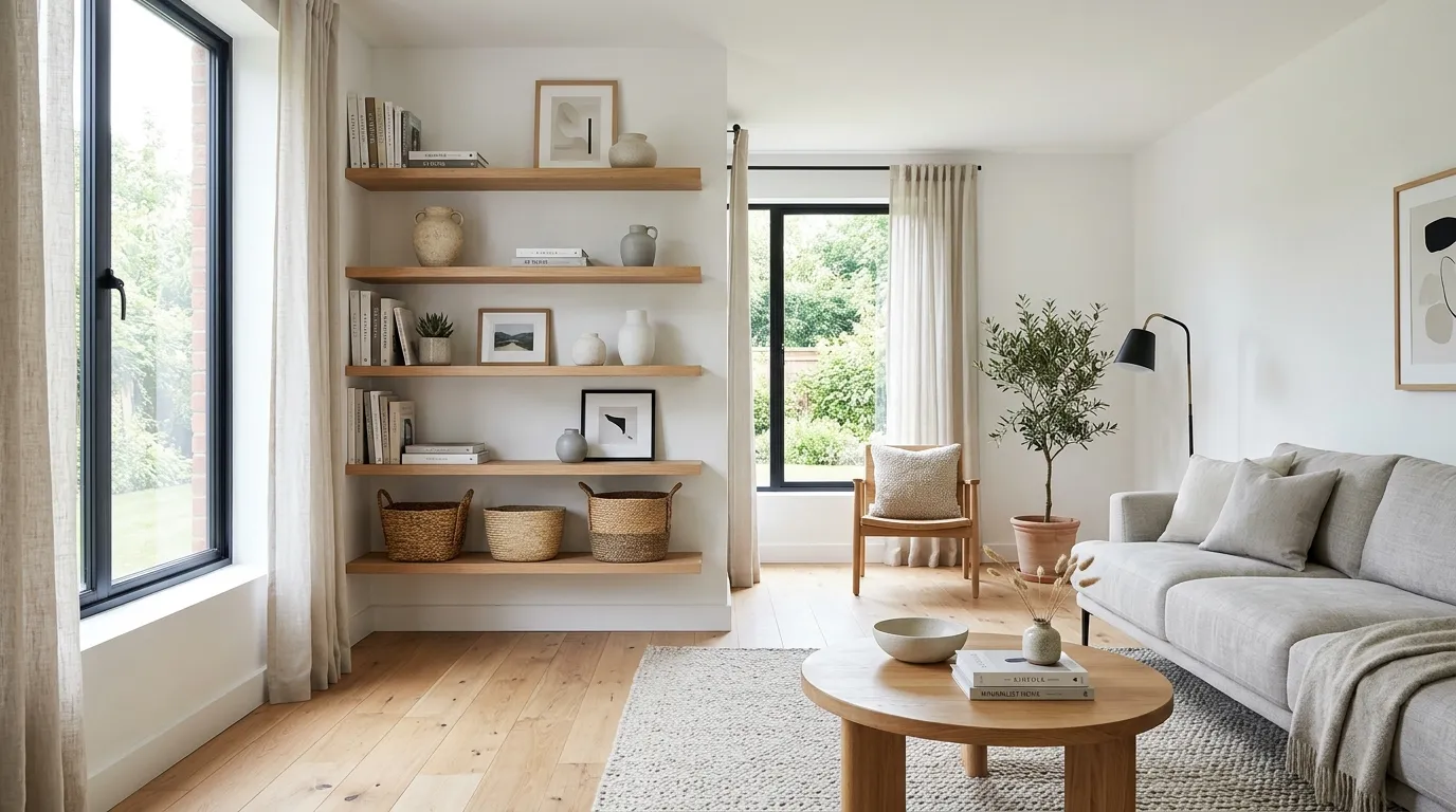 small apartment storage ideas for every room Floating Corner Shelves