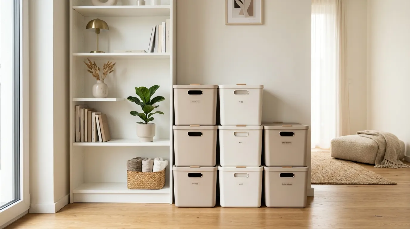 small apartment storage ideas for every room Stackable Storage Boxes