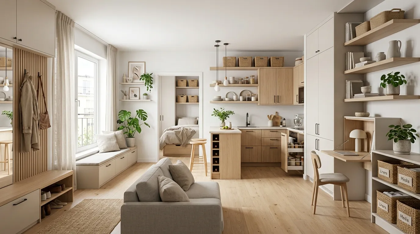 small apartment storage ideas for every room