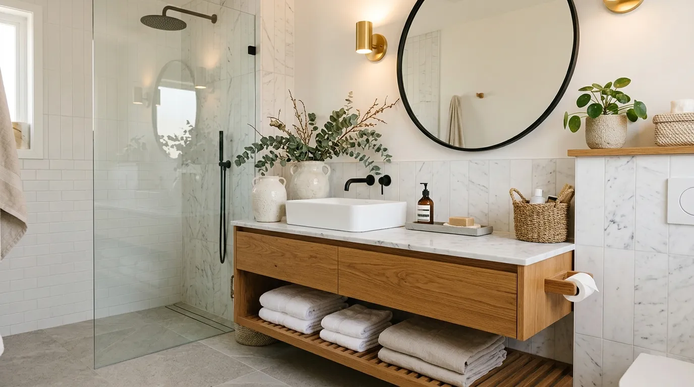 small bathroom decor ideas Minimal Decor Accents