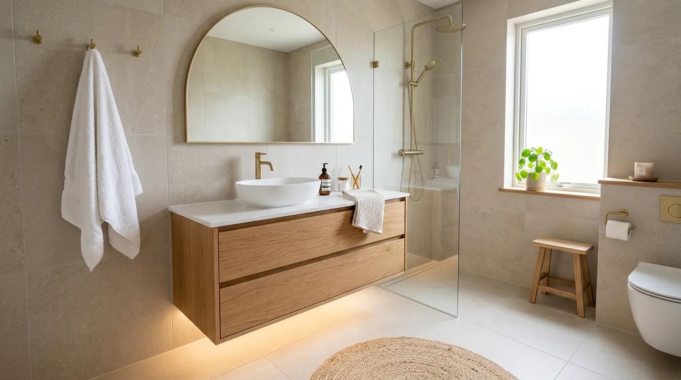 small bathroom storage ideas Floating Vanity Design