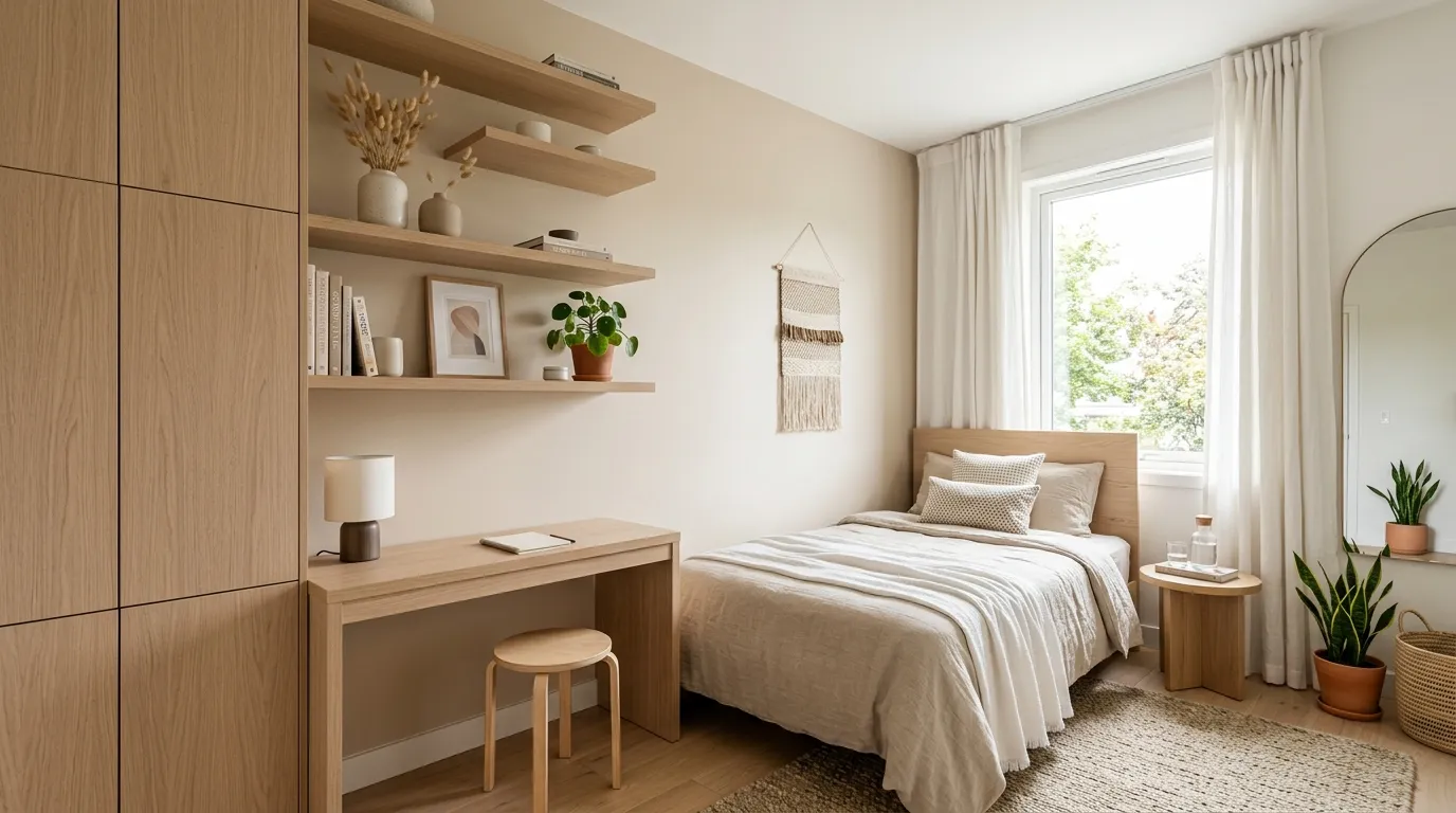 small guest room ideas Wall-Mounted Storage