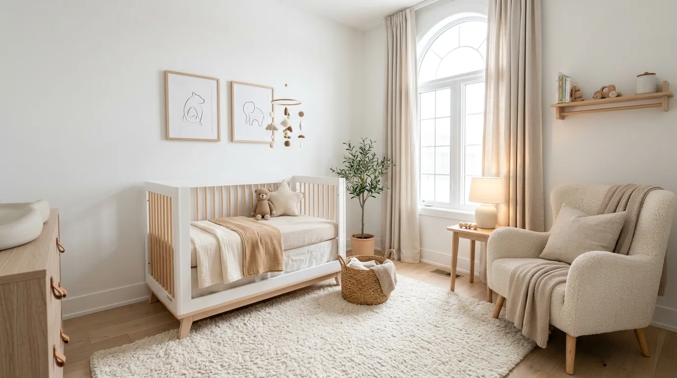 neutral nursery decor ideas Soft Area Rug