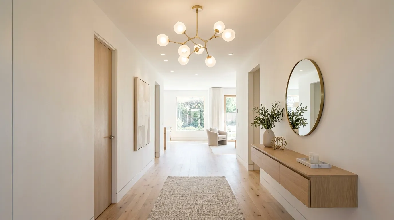 small hallway decorating ideas Sculptural Lighting