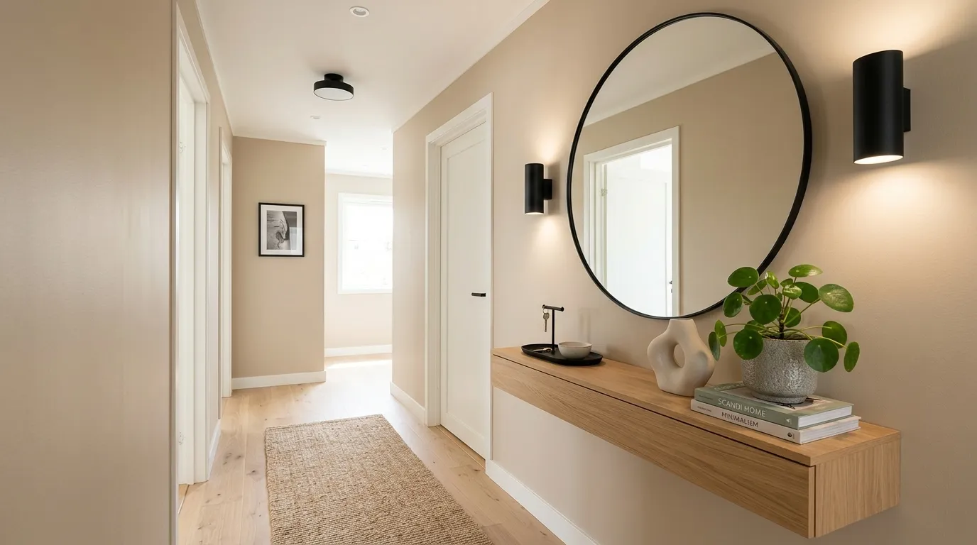 small hallway decorating ideas Statement Mirror
