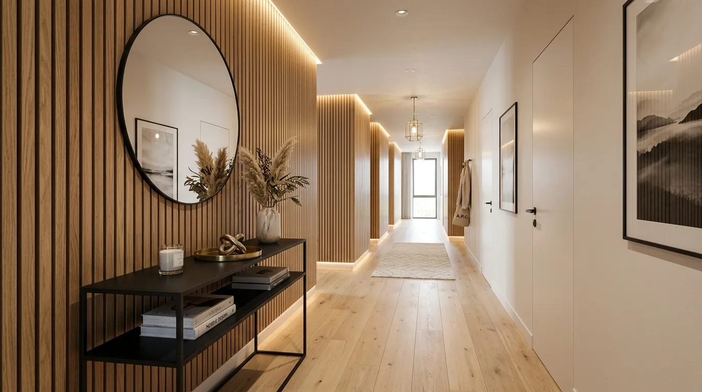 small hallway decorating ideas Vertical Wall Panels