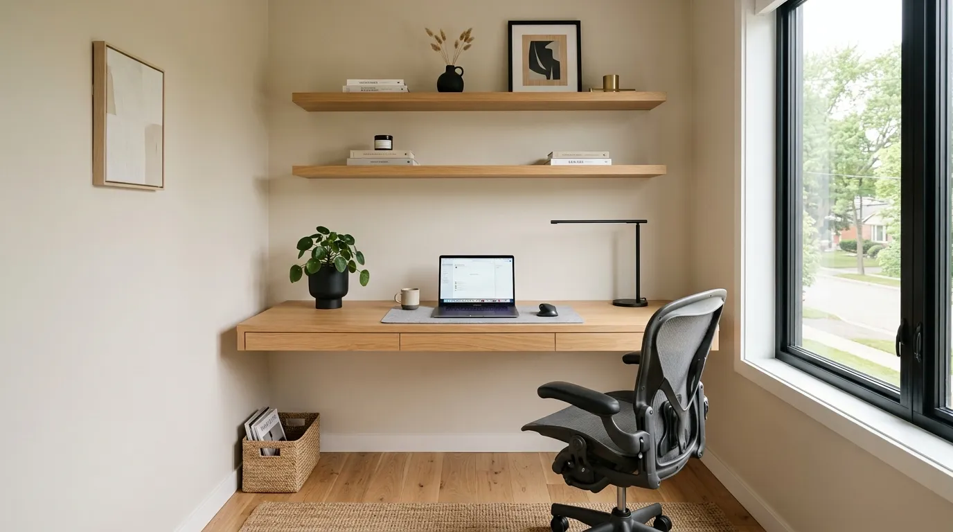 small home office design Floating Desk