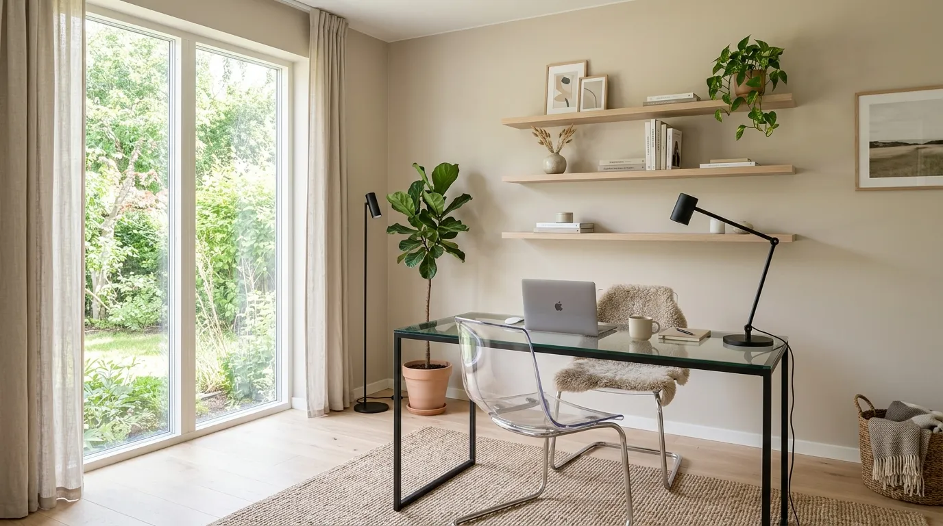 small home office design Glass Accents
