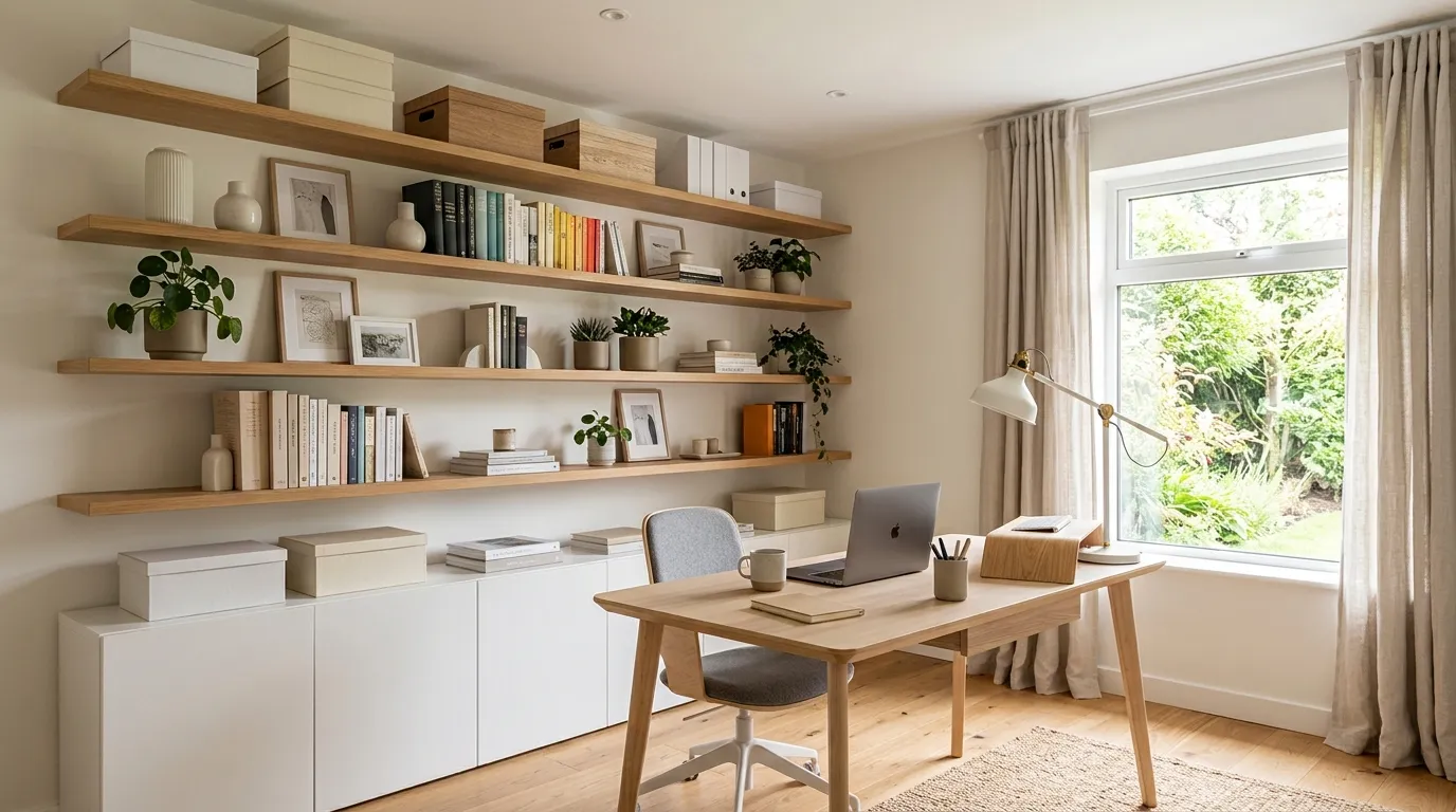 small home office design Vertical Storage