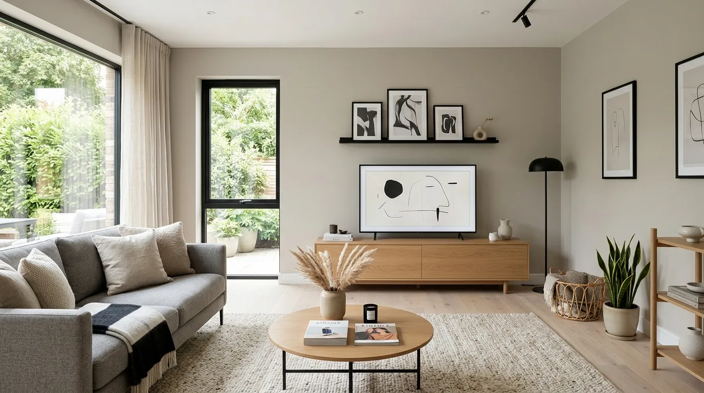 small living room tv stand ideas Low Profile Stand