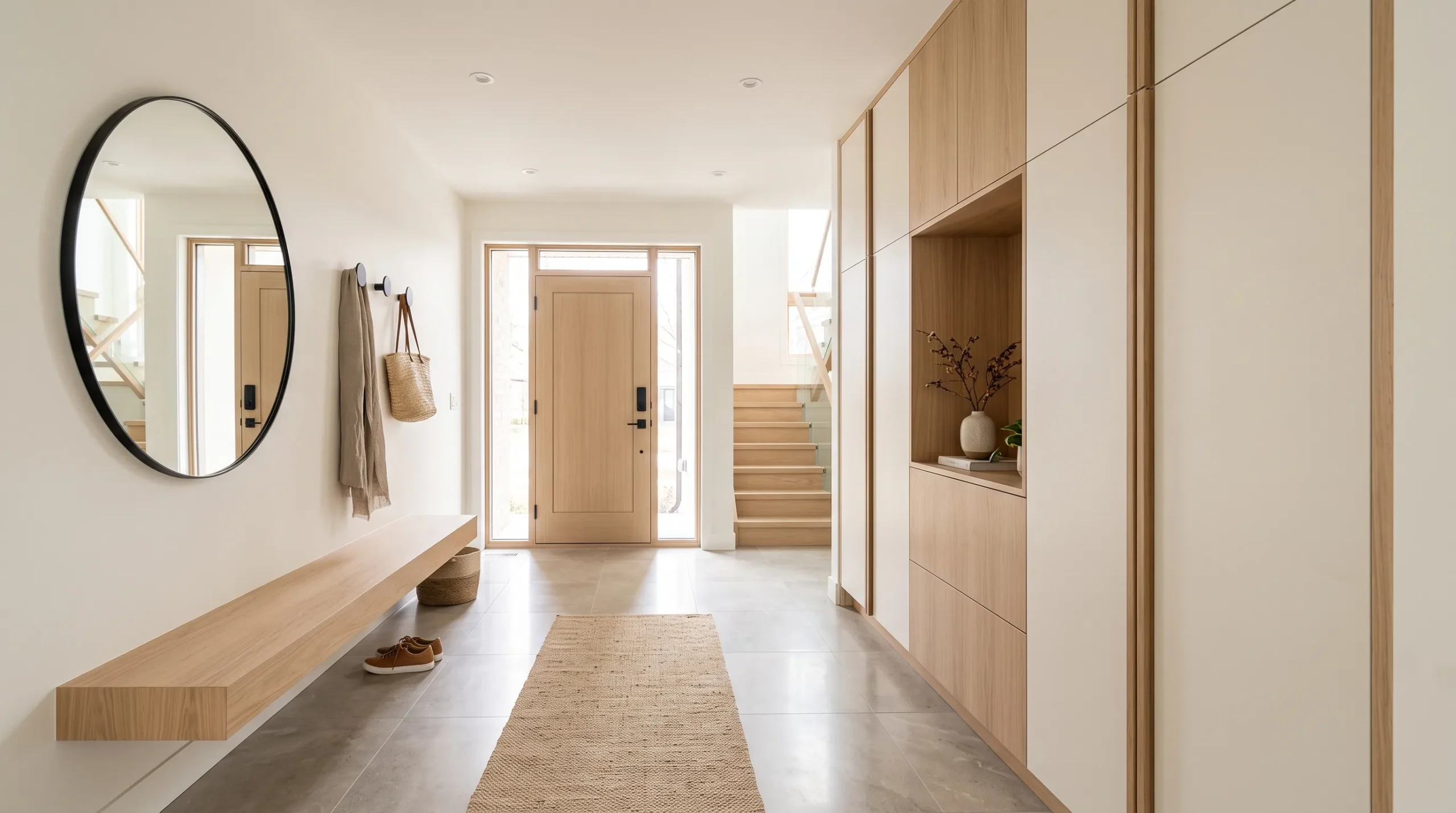 smart entrance hall ideas Built-In Storage