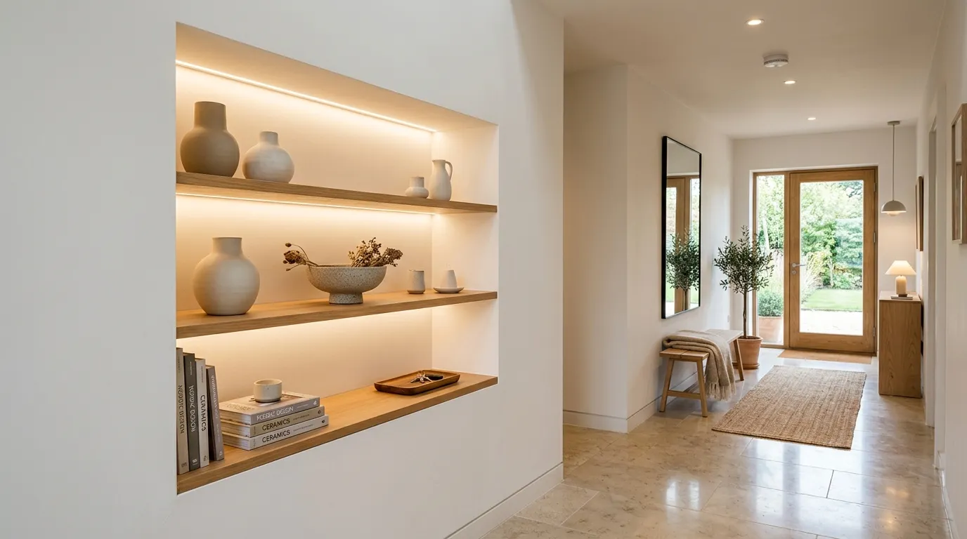 smart entrance hall ideas Wall Niche Display