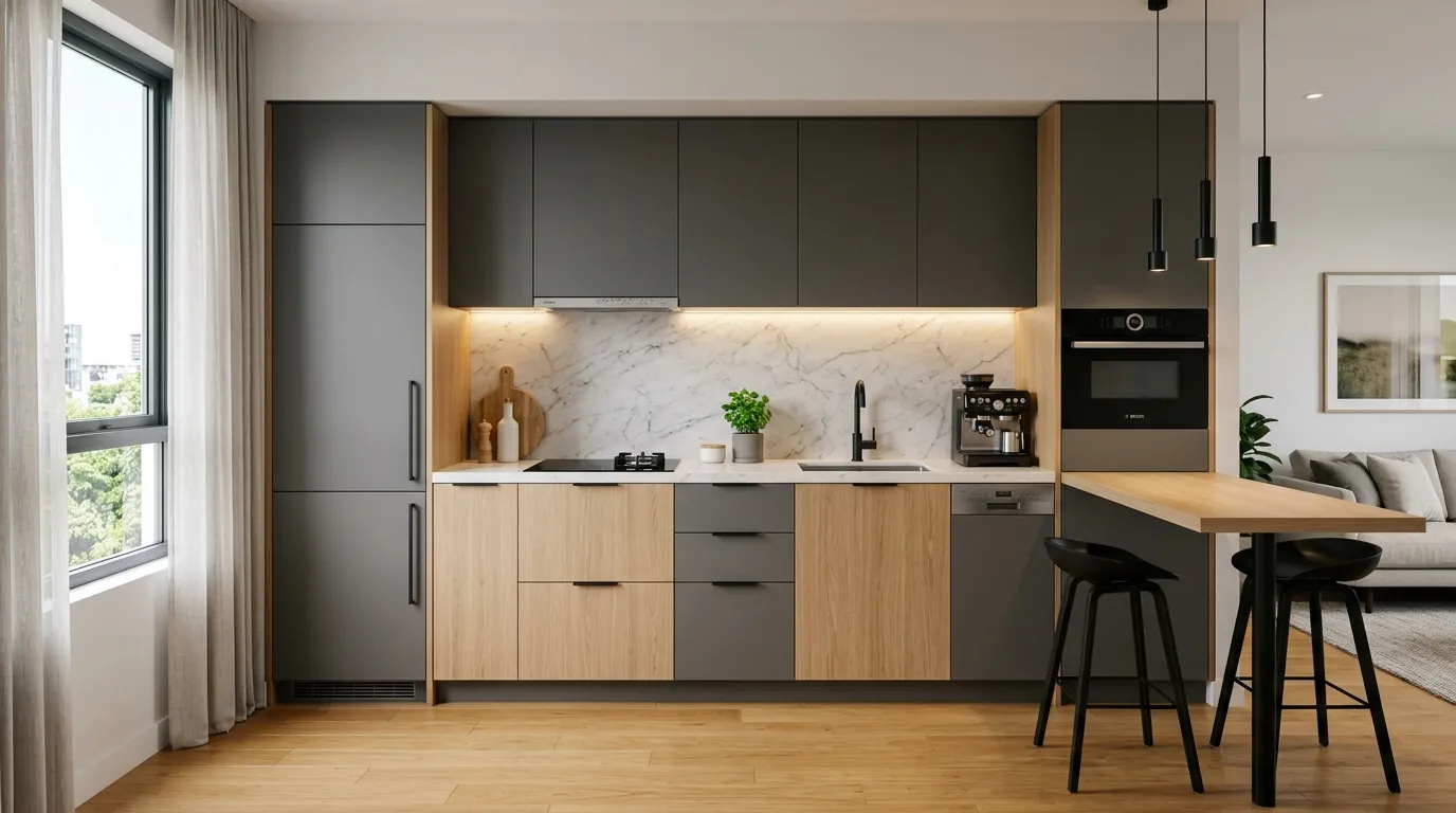 studio apartment ideas Compact Kitchen Design