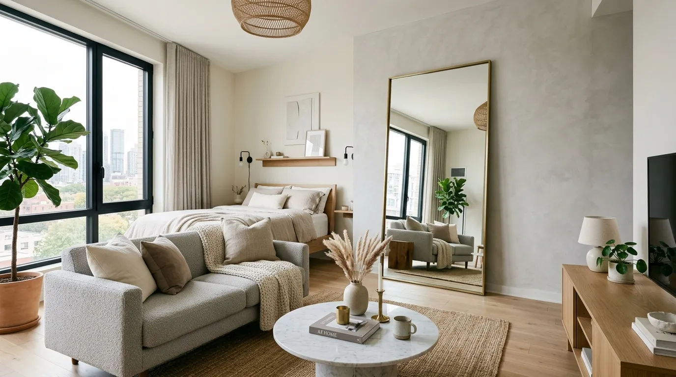 studio apartment ideas Statement Mirror