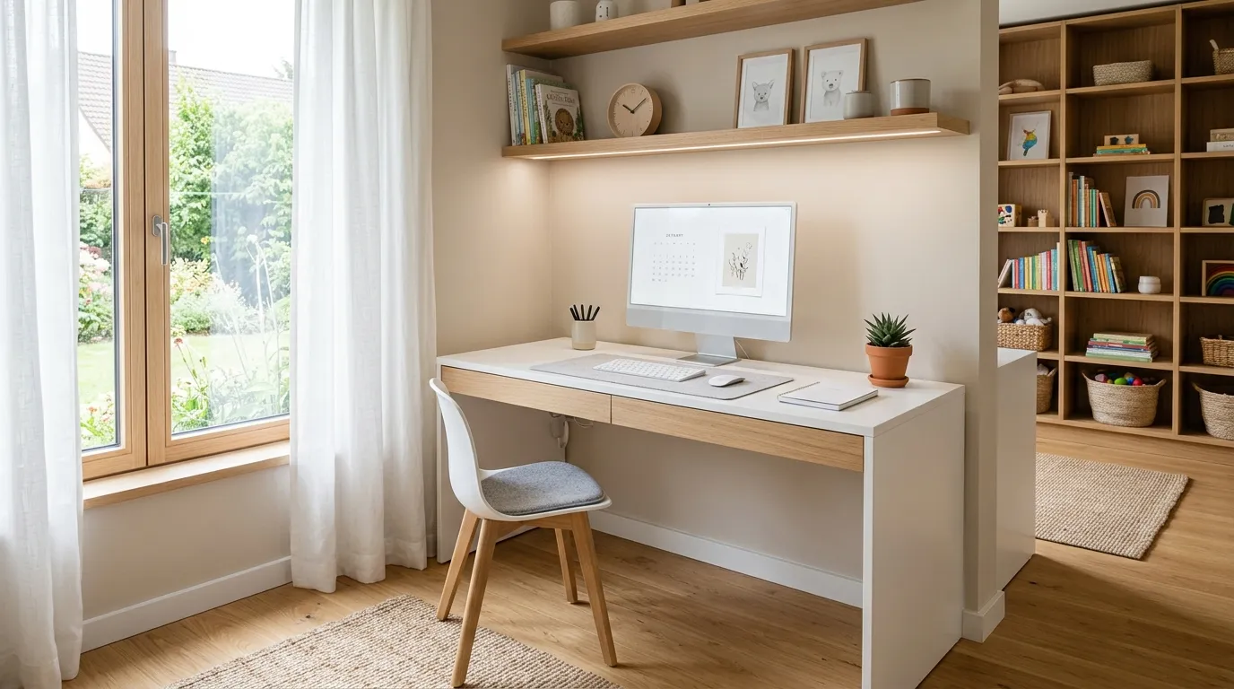 study table designs for kids luxury Hidden Cable System