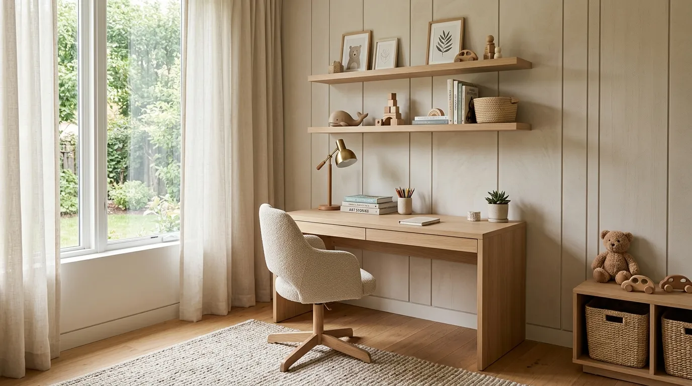 study table designs for kids luxury Neutral Color Palette