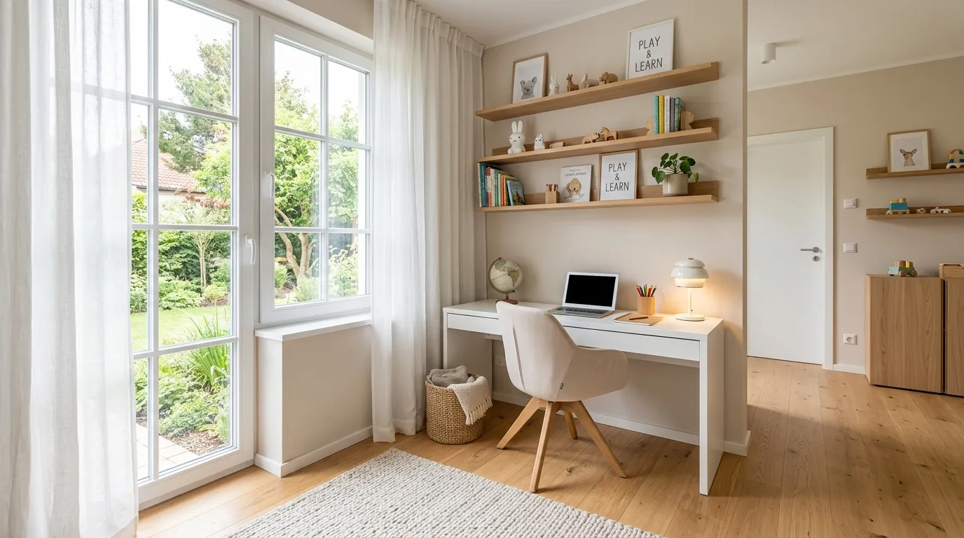 study table designs for kids luxury Window Study Nook