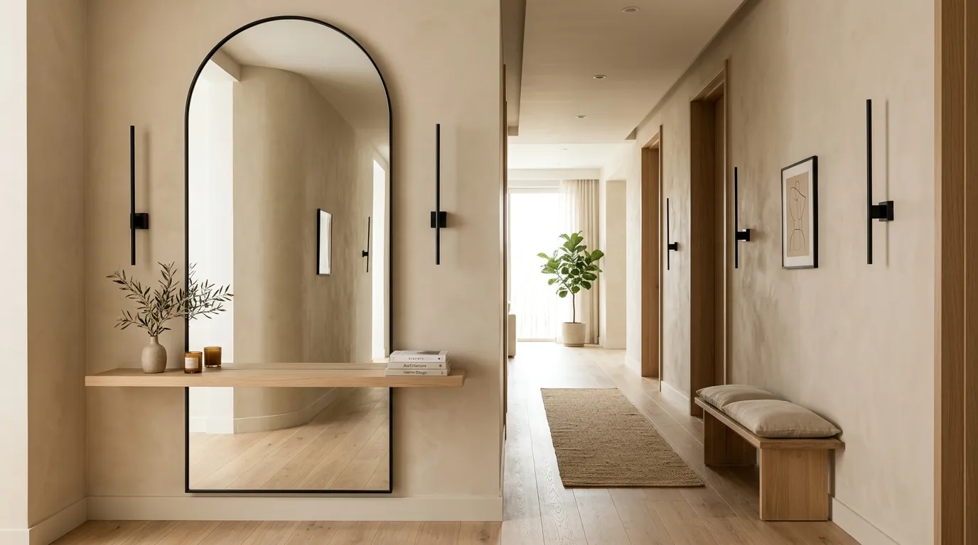 stunning hallway ideas Oversized Mirror