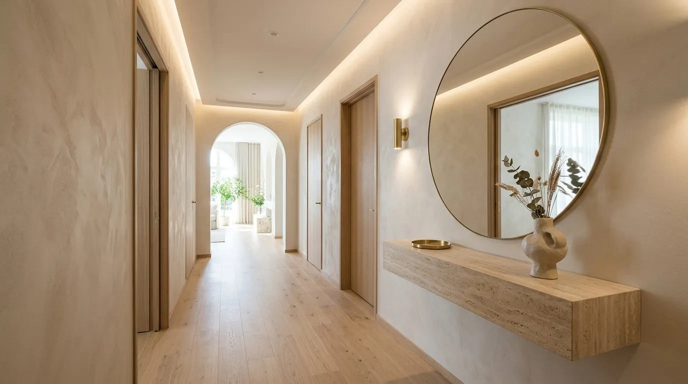 stunning hallway ideas Textured Walls