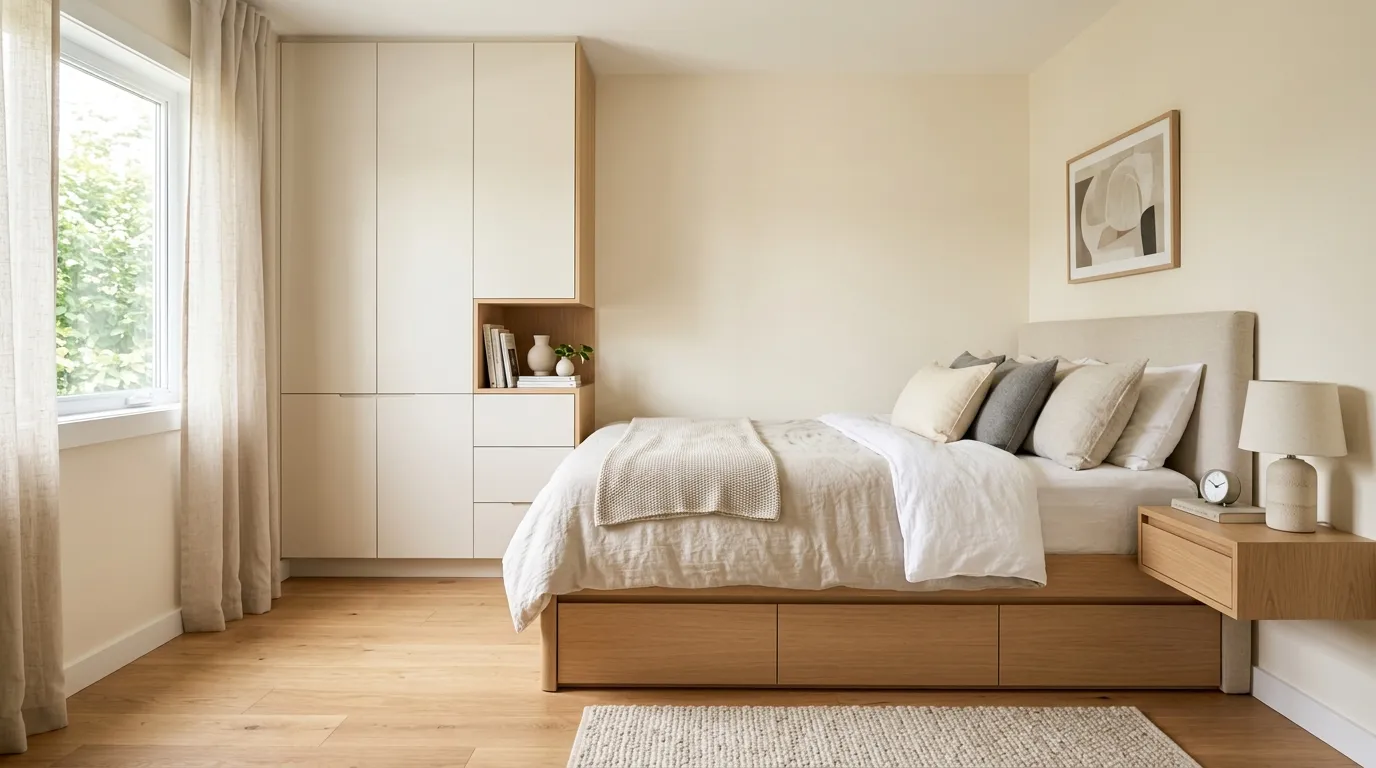 tiny bedroom ideas aesthetic Hidden Storage