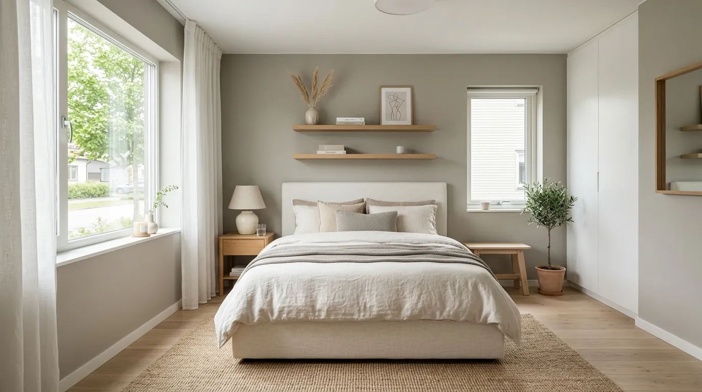tiny bedroom ideas aesthetic Neutral Color Palette