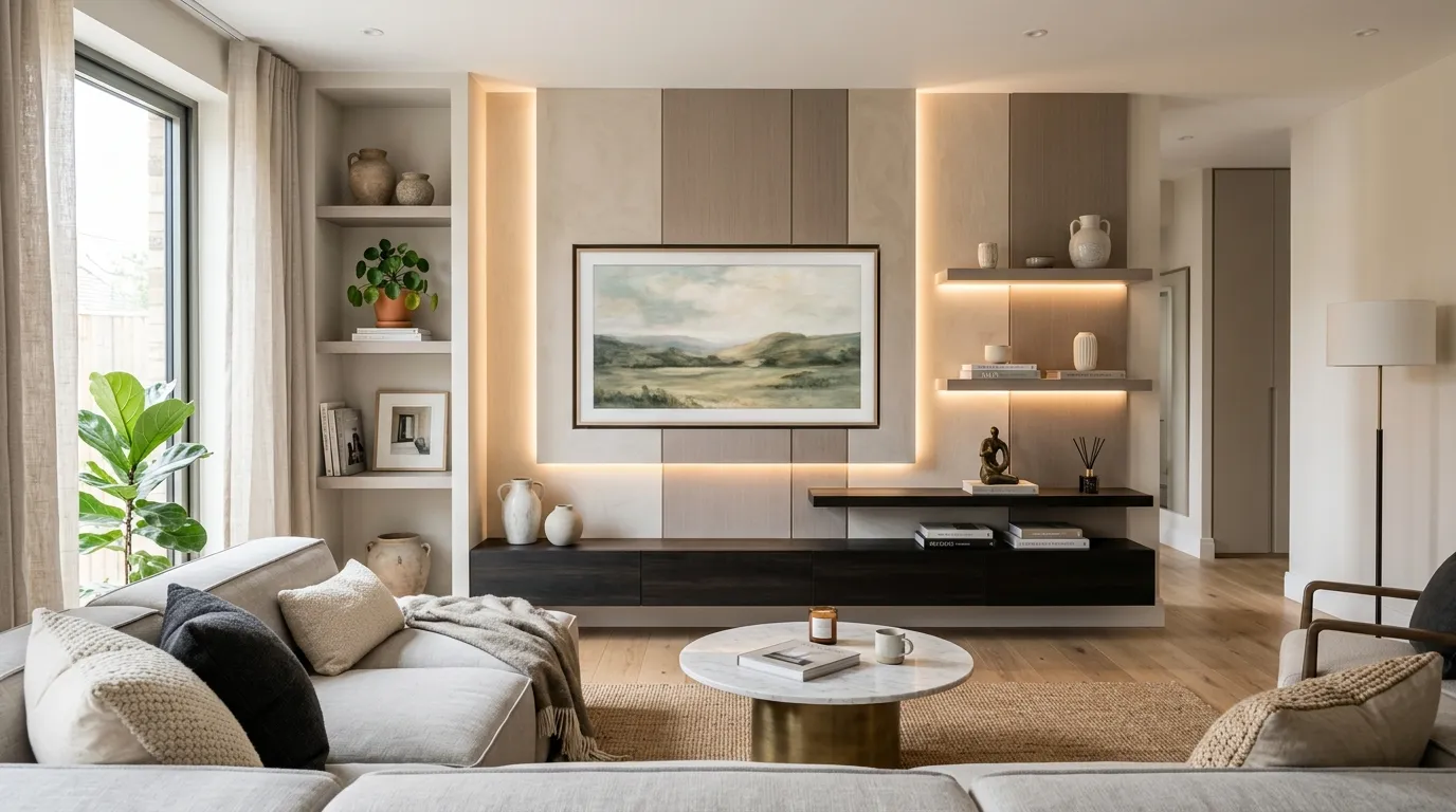 tv wall ideas LED Lighting Layers