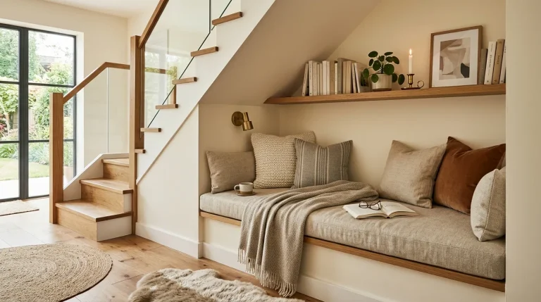 under stairs display ideas