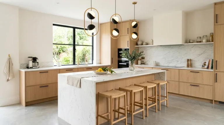 unique kitchen lighting over island