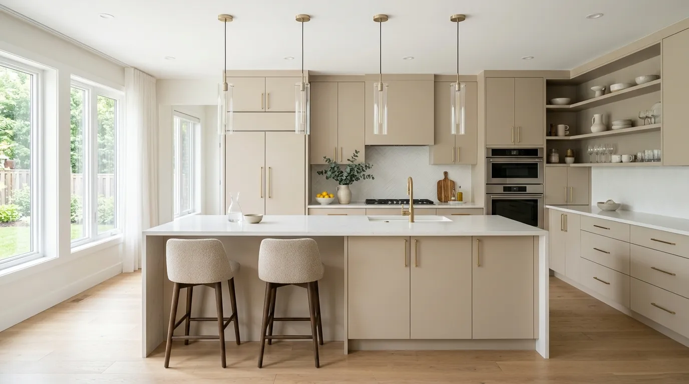 unique kitchen lighting over island Linear Glass Lights
