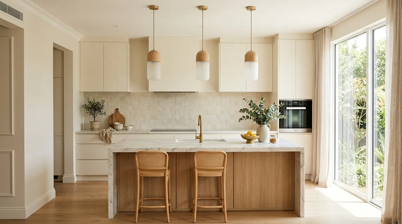 unique kitchen lighting over island Organic Wood Details