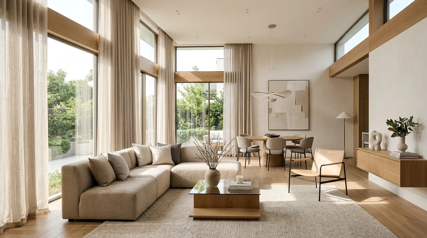 vertical decor ideas Floor-To-Ceiling Curtains