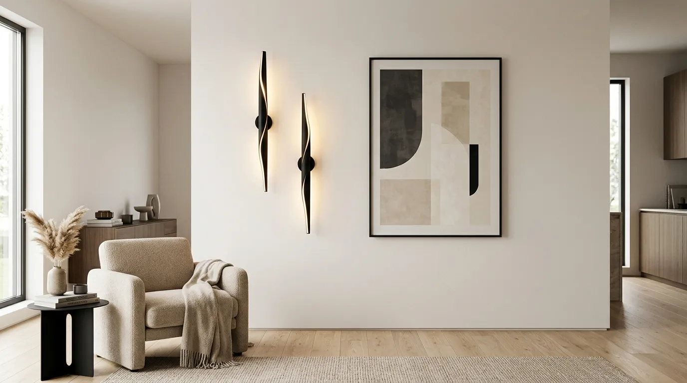 vertical wall decor ideas Sculptural Wall Sconces