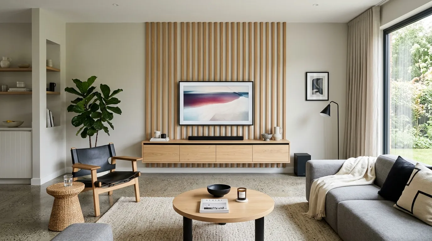 vertical wall decor ideas Vertical Wood Slats