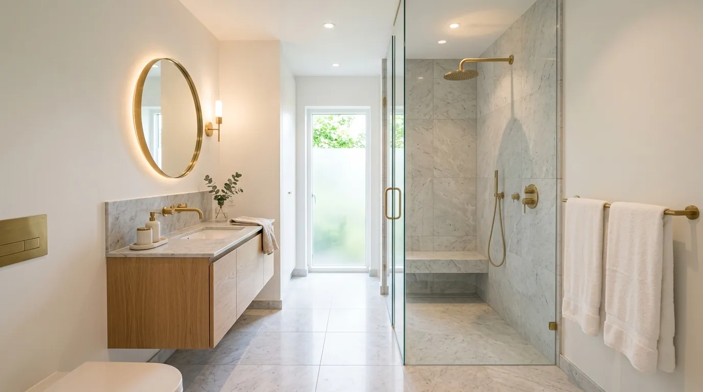 vintage bathroom ideas Brass Fixtures