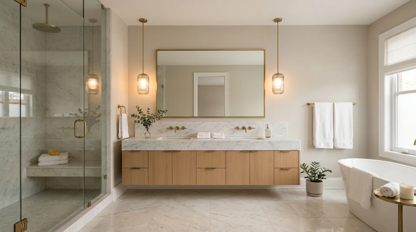 vintage bathroom ideas Statement Lighting