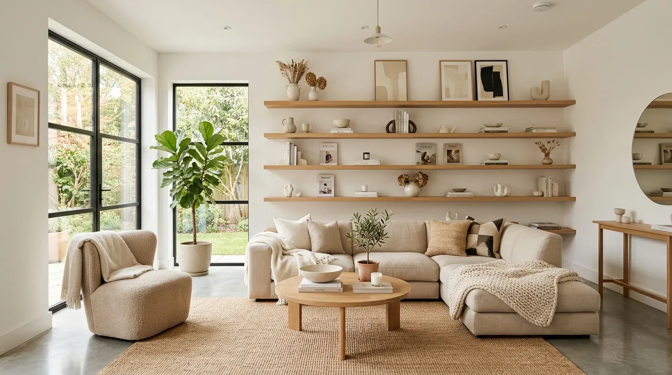 vintage living room decor ideas Classic Display Shelves
