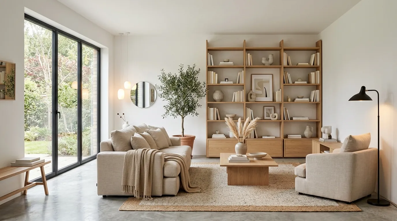 vintage living room decor ideas Curated Book Styling