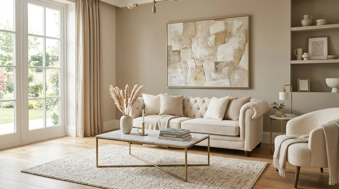 vintage living room decor ideas Tufted Sofa Charm