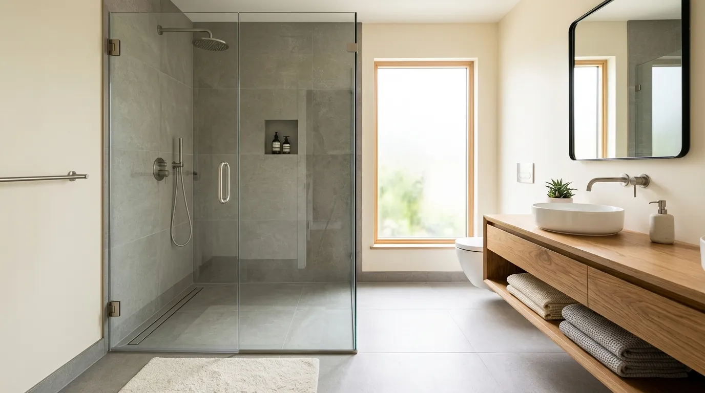 walk in shower ideas Linear Drain Design