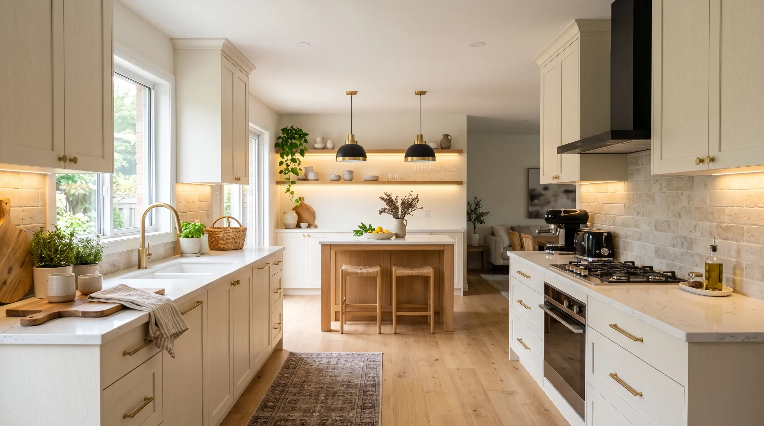 warm kitchen ideas Warm Under-Cabinet Glow
