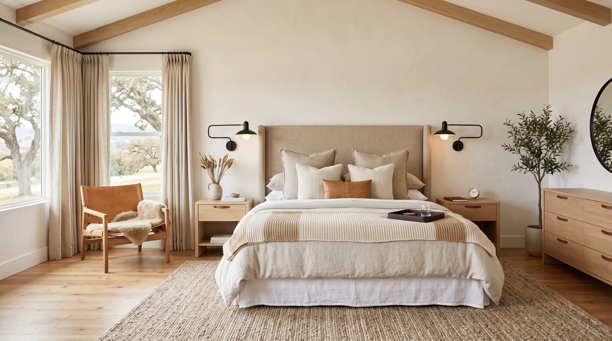 tall upholstered ranch headboard