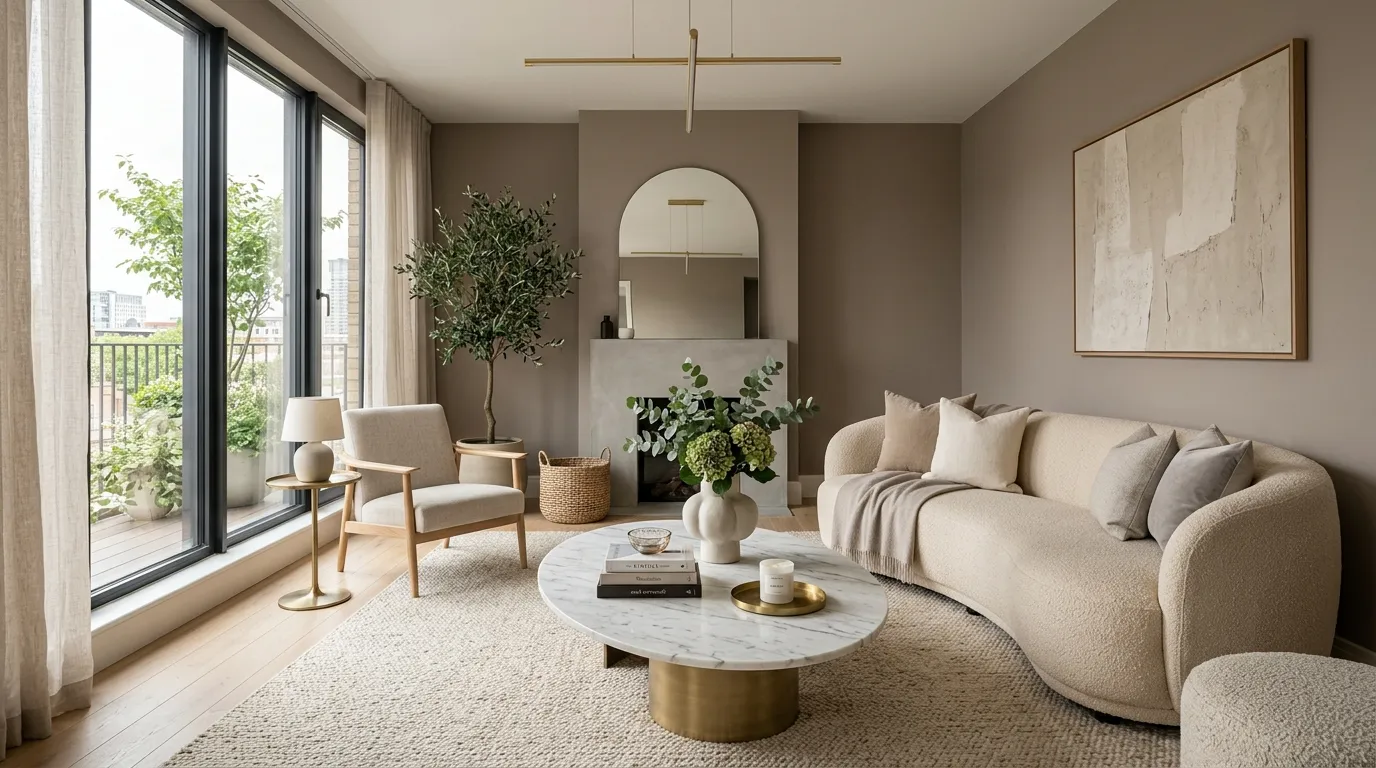 gorgeous living room paint colors Taupe Sophistication