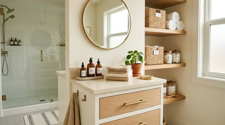 bathroom organization ideas aesthetic
