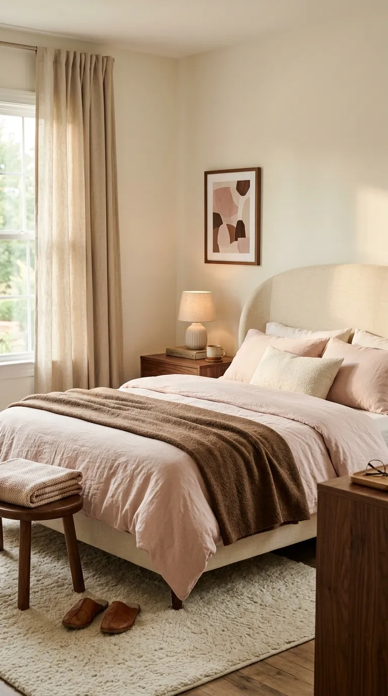 bedroom color palette Blush And Mocha