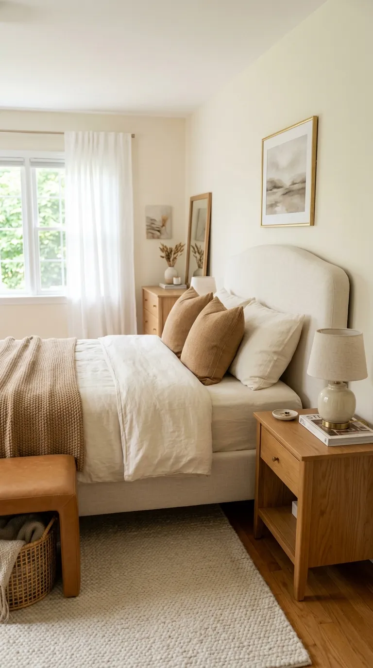 bedroom color palette Caramel And Ivory