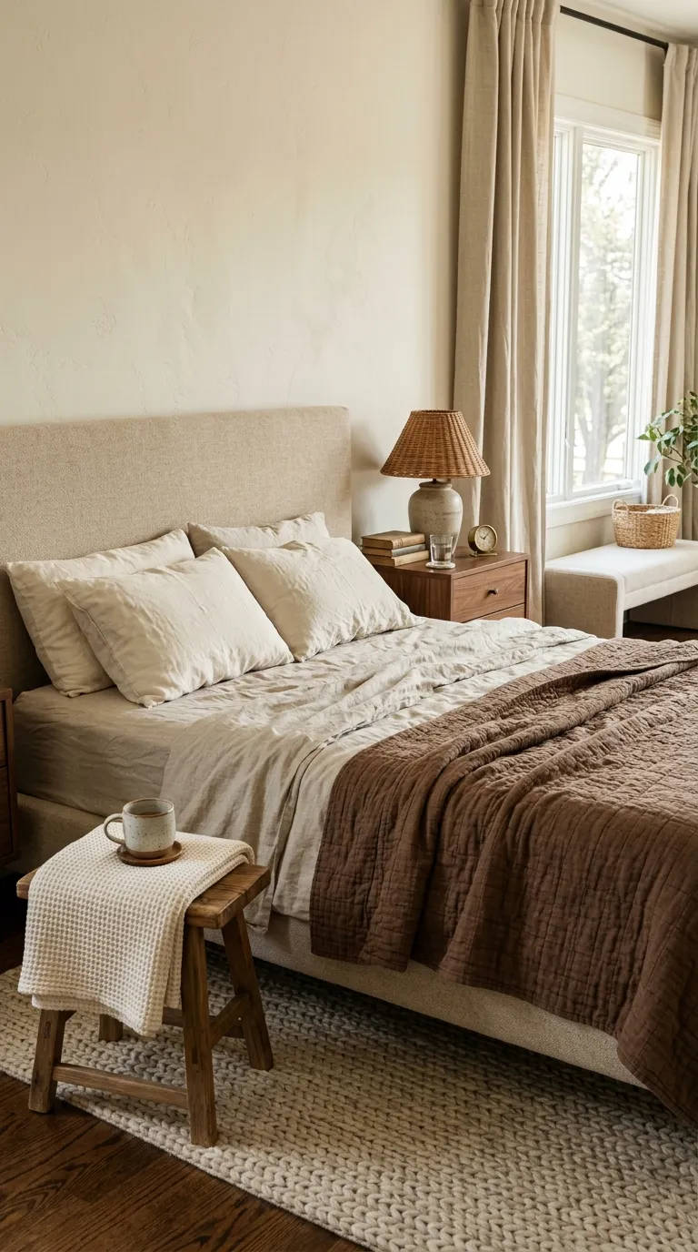 bedroom color palette Cocoa And Linen