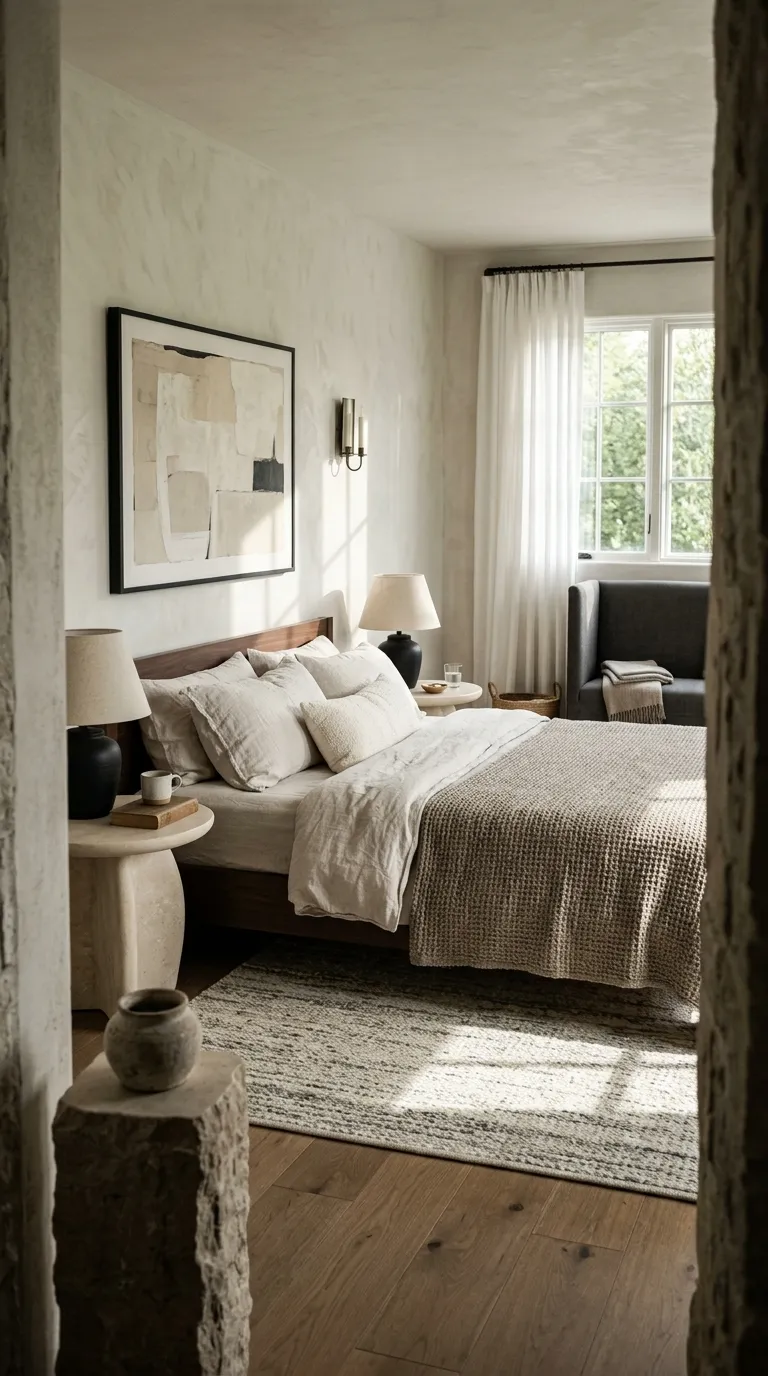 bedroom color palette Stone And Espresso