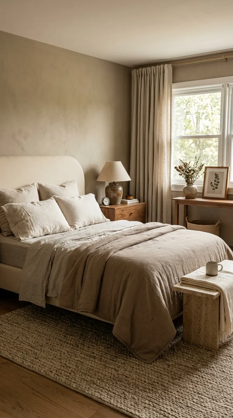 bedroom color palette Warm Taupe Retreat